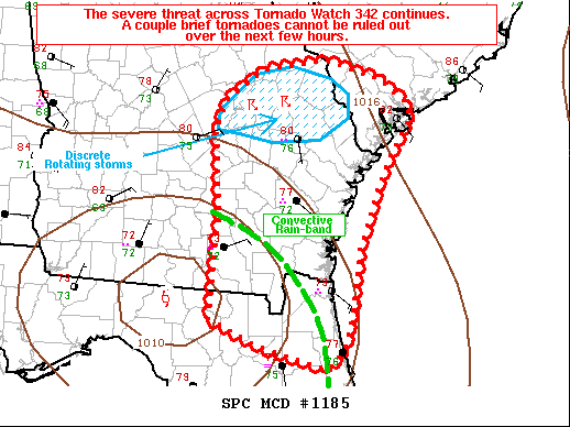 Mesoscale Discussion 1185