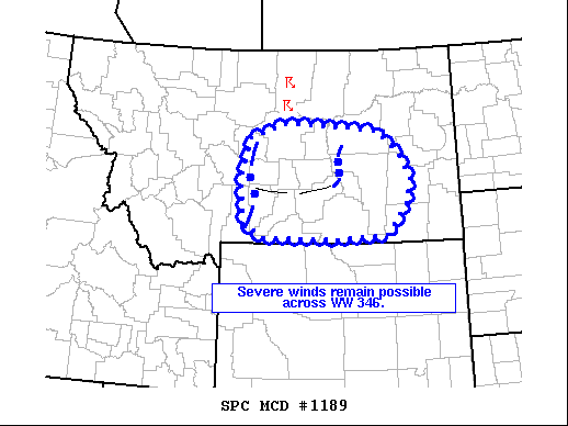 Mesoscale Discussion 1189
