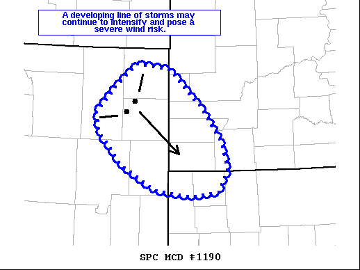 Mesoscale Discussion 1190