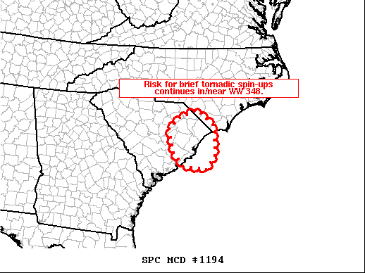 Mesoscale Discussion 1194