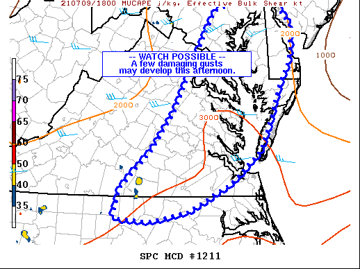 Mesoscale Discussion 1211