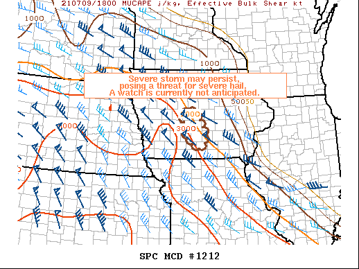 Mesoscale Discussion 1212