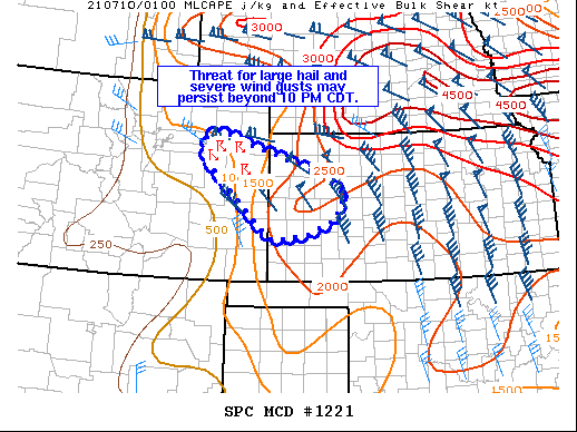 Mesoscale Discussion 1221