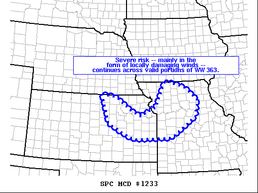Mesoscale Discussion 1233