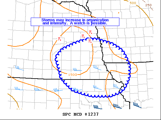 Mesoscale Discussion 1237