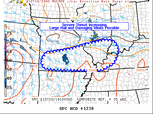 Mesoscale Discussion 1238