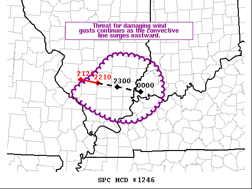 Mesoscale Discussion 1246