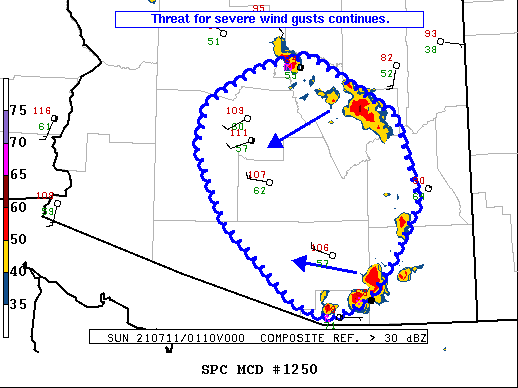 Mesoscale Discussion 1250