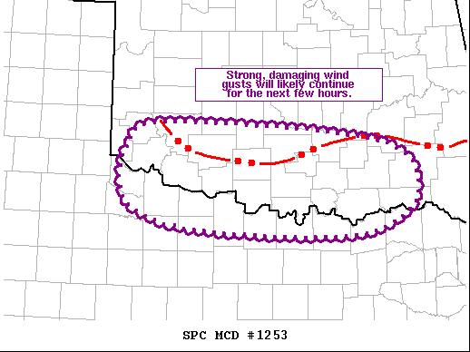 Mesoscale Discussion 1253