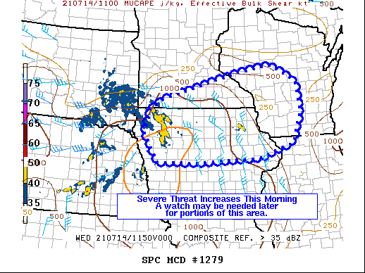 Mesoscale Discussion 1279