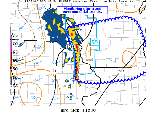 Mesoscale Discussion 1280