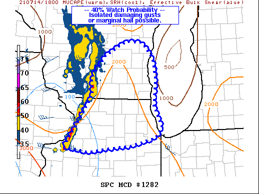 Mesoscale Discussion 1282