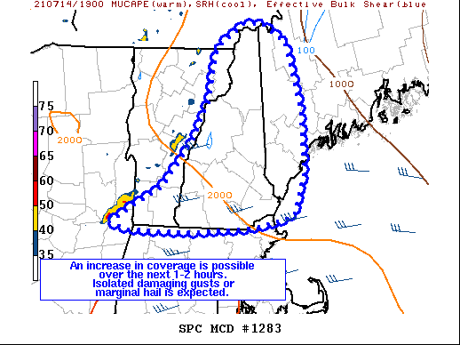 Mesoscale Discussion 1283