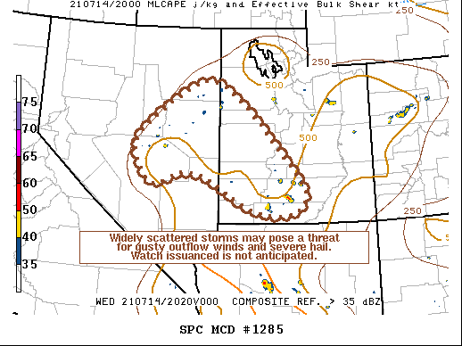 Mesoscale Discussion 1285