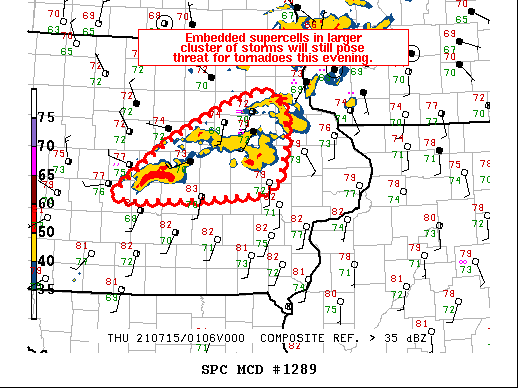 Mesoscale Discussion 1289