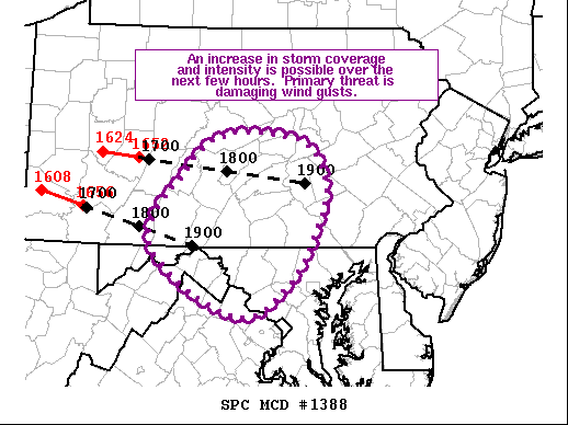 Mesoscale Discussion 1388