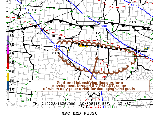 Mesoscale Discussion 1390