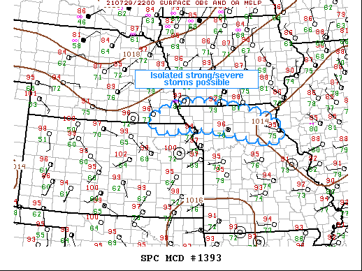 Mesoscale Discussion 1393