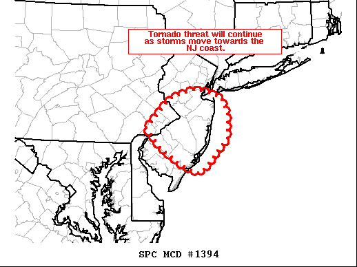 Mesoscale Discussion 1394