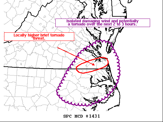 Mesoscale Discussion 1431
