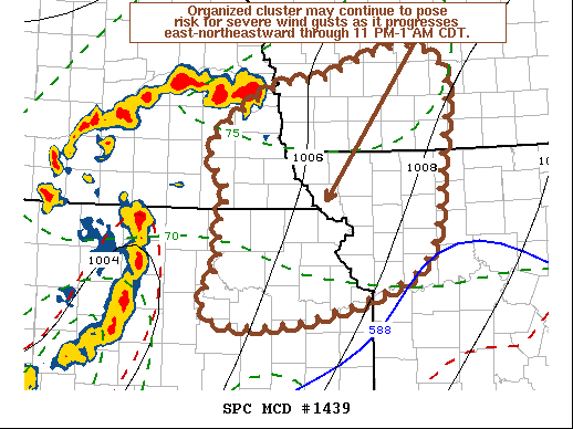 Mesoscale Discussion 1439