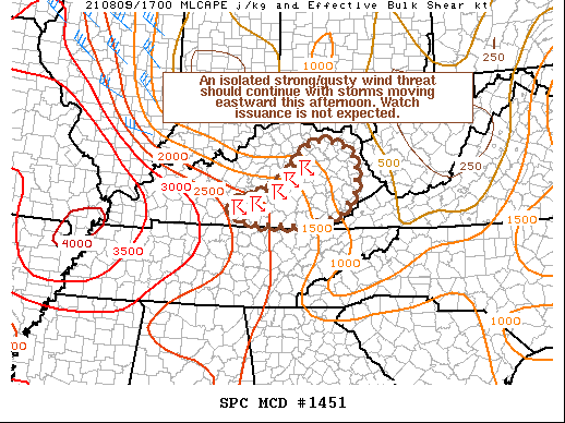 Mesoscale Discussion 1451