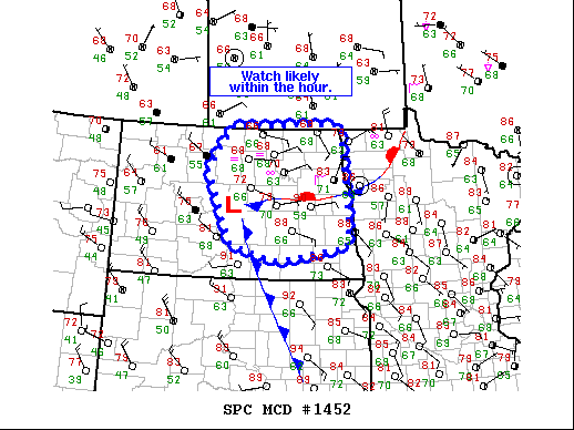 Mesoscale Discussion 1452