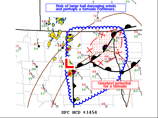 Mesoscale Discussion 1454