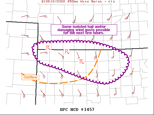 Mesoscale Discussion 1457