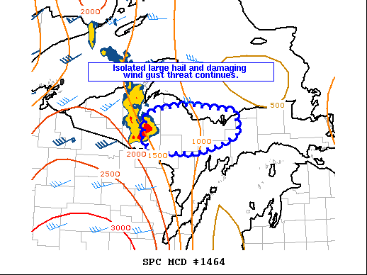 Mesoscale Discussion 1464