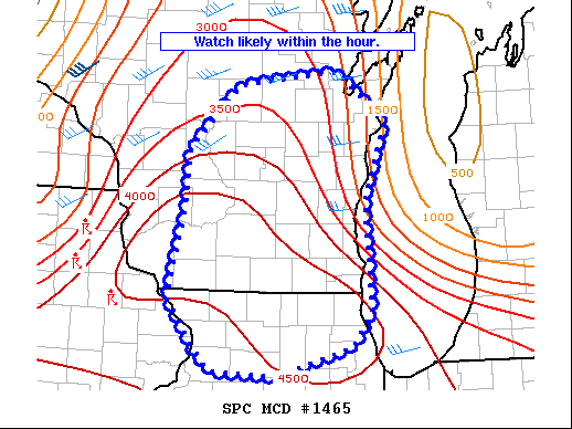 Mesoscale Discussion 1465