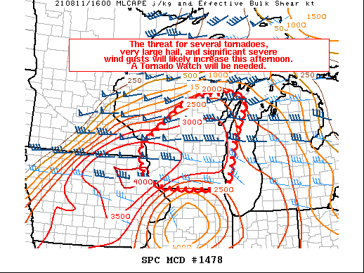 Mesoscale Discussion 1478