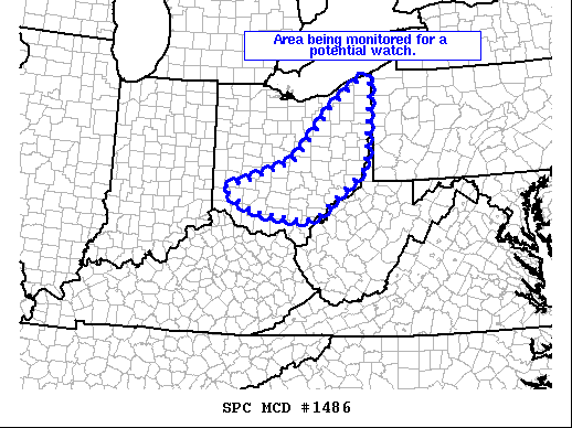 Mesoscale Discussion 1486