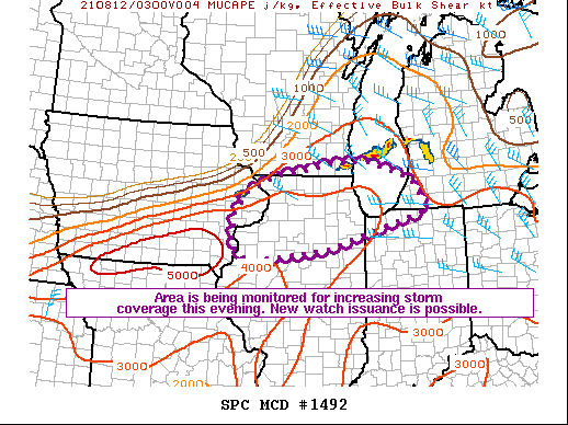 Mesoscale Discussion 1492