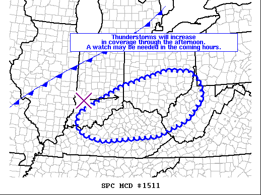 Mesoscale Discussion 1511