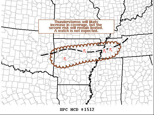 Mesoscale Discussion 1512