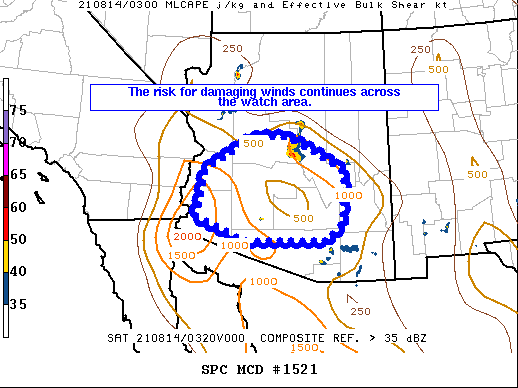 Mesoscale Discussion 1521