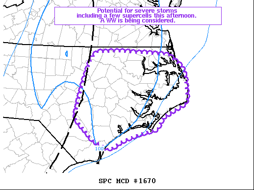 Mesoscale Discussion 1670