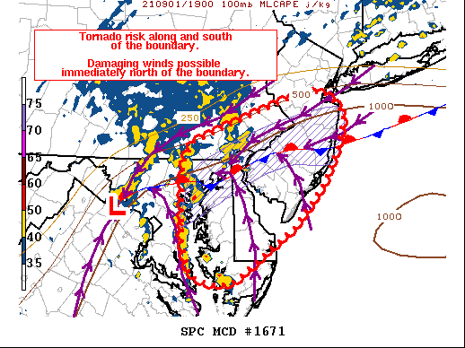 Mesoscale Discussion 1671
