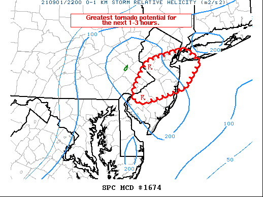 Mesoscale Discussion 1674
