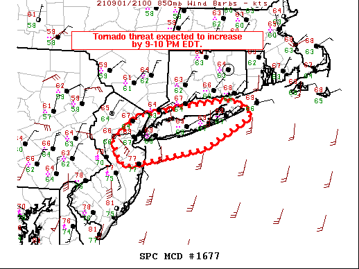 Mesoscale Discussion 1677