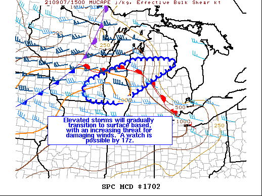 Mesoscale Discussion 1702