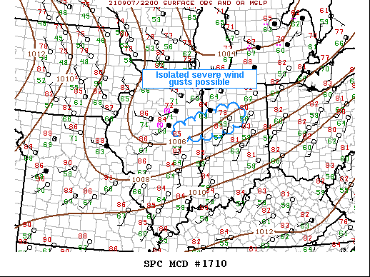 Mesoscale Discussion 1710