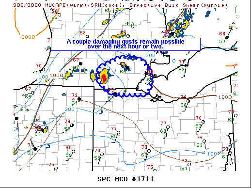 Mesoscale Discussion 1711