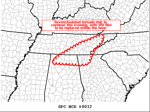 Mesoscale Discussion 12