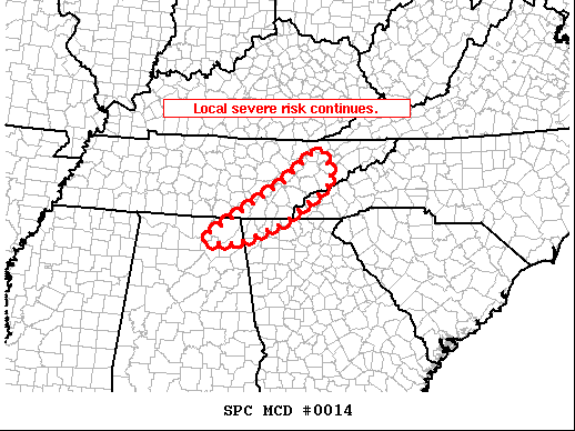 Mesoscale Discussion 14