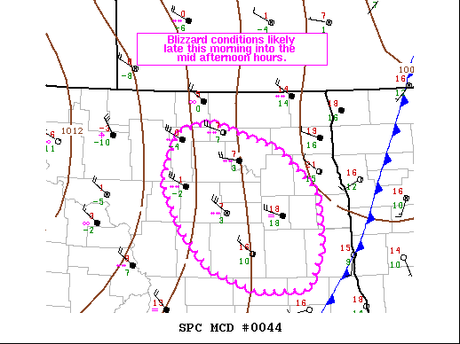 Mesoscale Discussion 44