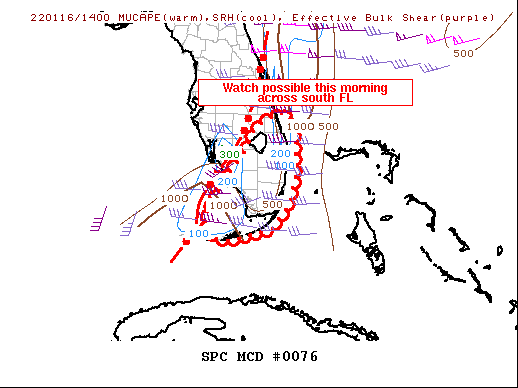 Mesoscale Discussion 76