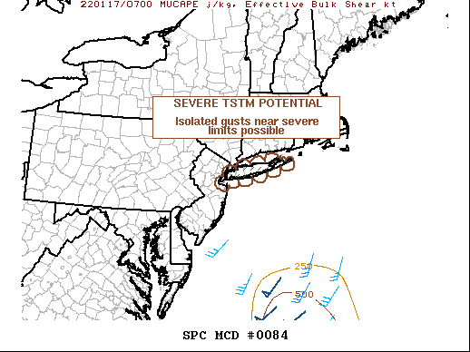 Mesoscale Discussion 84