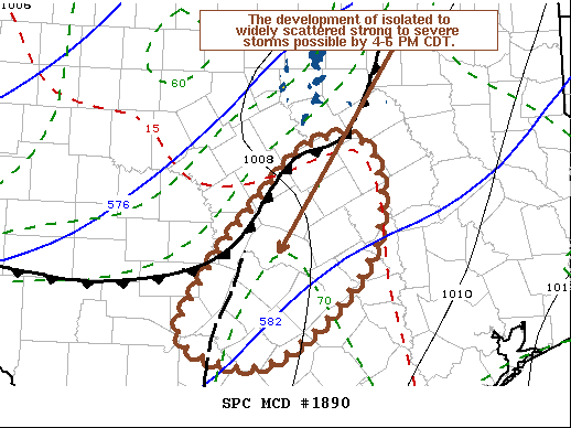 Mesoscale Discussion 1890
